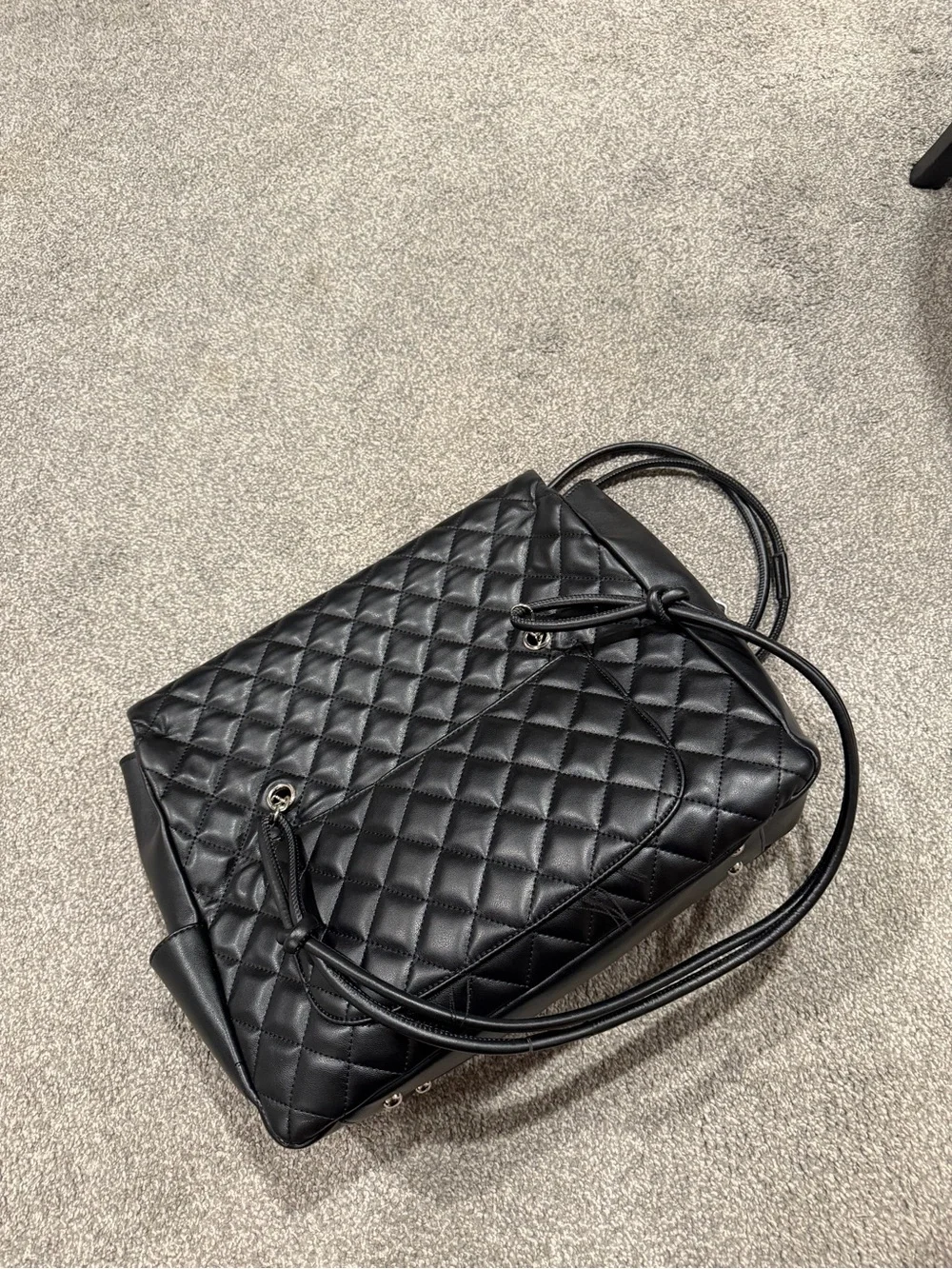 Black tote bag